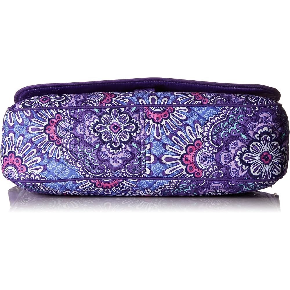 Vera Bradley Quilted Laptop Messenger Crossbody Bag – Retired Lilac Tapestry - Picture 10 of 13